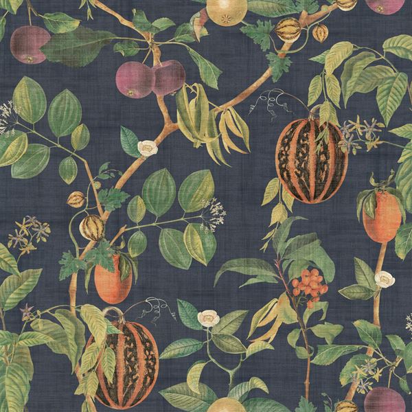 Tropic House Wallpaper - Navy